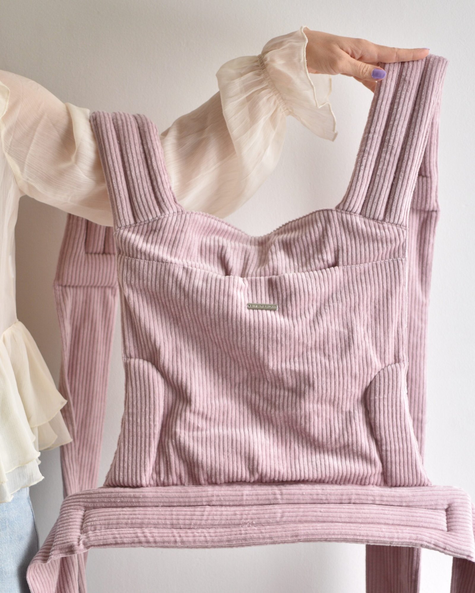 Lavender Matcha Latte mei tai babahordozó